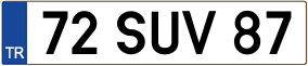 Trailer License Plate